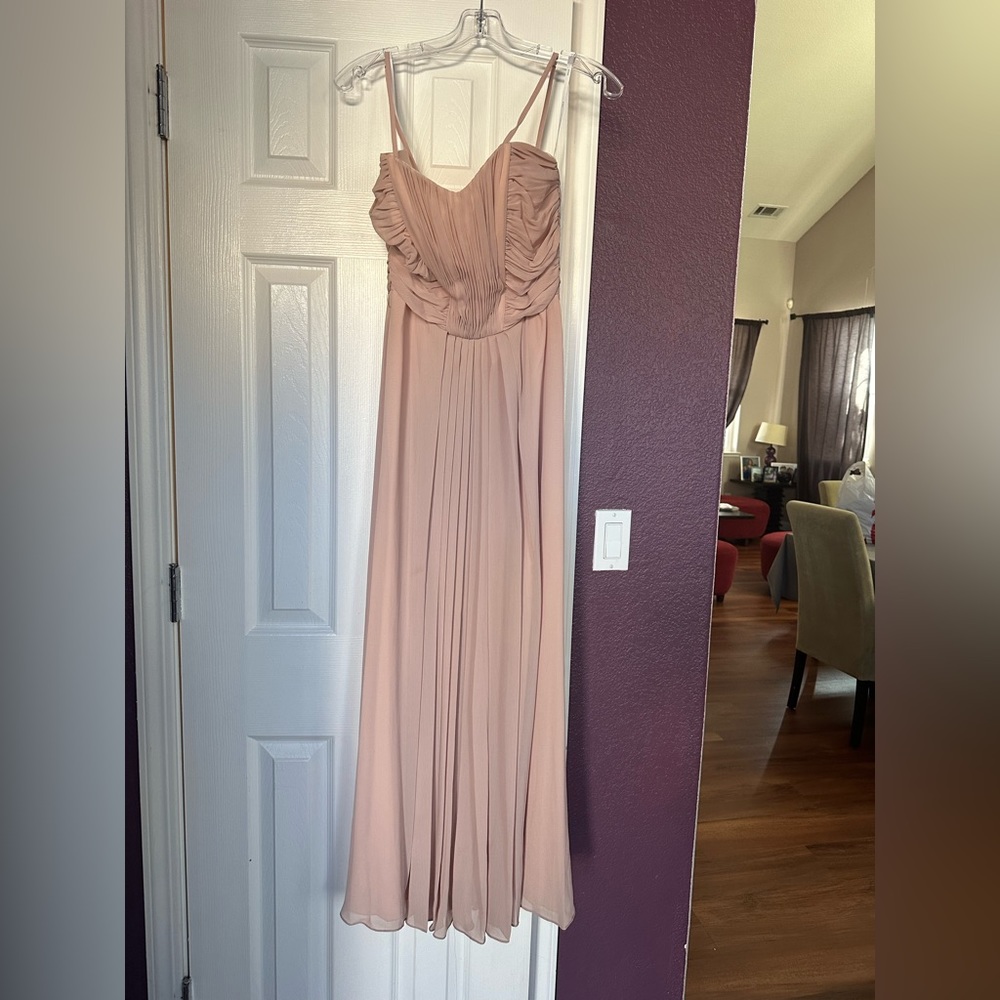 Blush prom or bridesmaid dress